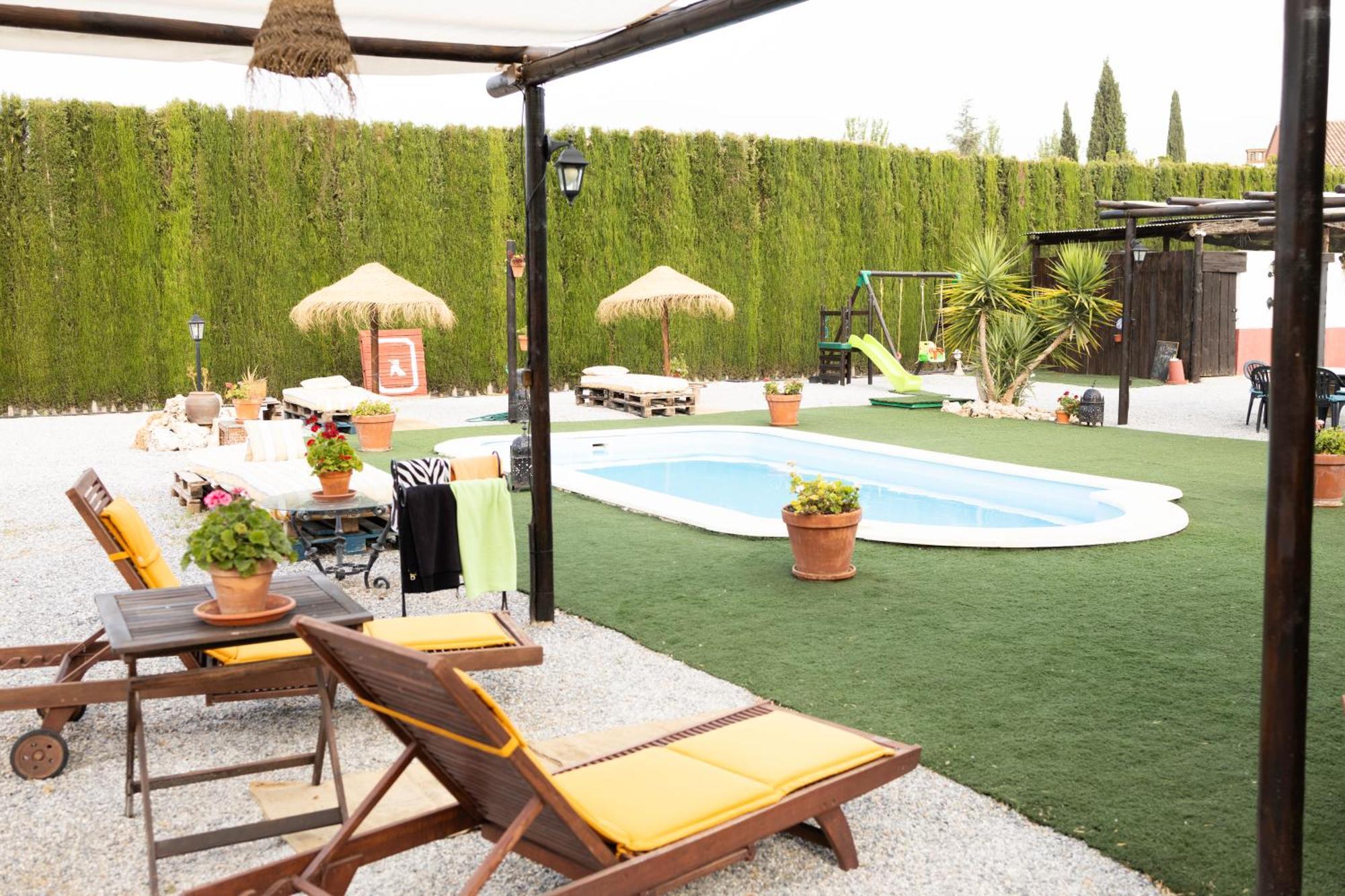 La Cuadra, Finca A Los Pies De Sierra Nevada, A 10 Minutos Del Centro, Piscina, Jardin, Barbacoa La Zubia  Bagian luar foto
